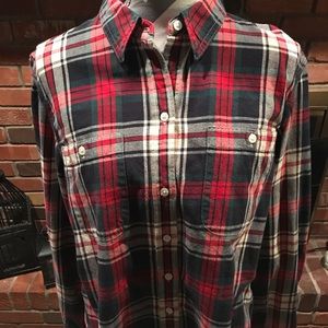 LRL-Ralph Lauren XL Woman Plaid Flannel shirt